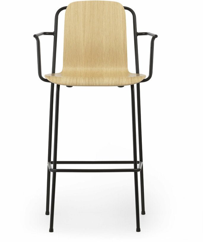 Fauteuil de bar en acier noir 65 cm Studio Oak - Normann Copenhagen - The Cool Republic