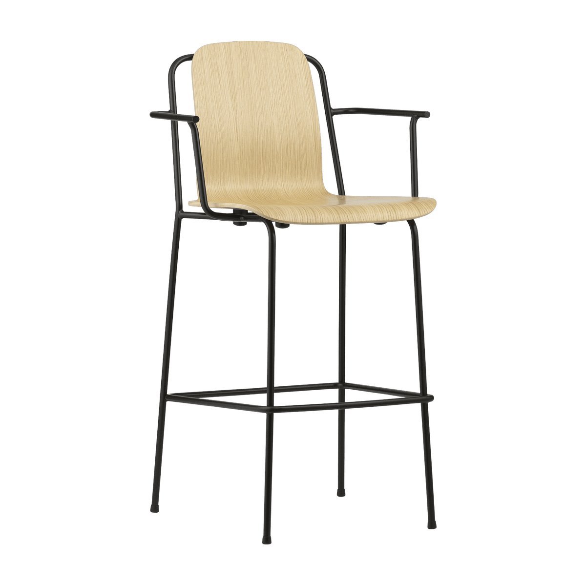 Black steel bar chair 75 cm Studio - Normann Copenhagen - The Cool Republic