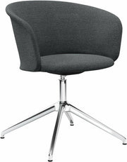 Fauteuil de bureau Graphite et piètement argenté Kendo - Hem - The Cool Republic