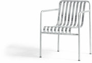 Fauteuil de jardin avec accoudoir en métal gris galvanisé Palissade - HAY - The Cool Republic