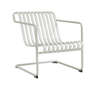 Fauteuil de jardin avec accoudoirs en acier gris Palissade - HAY - The Cool Republic
