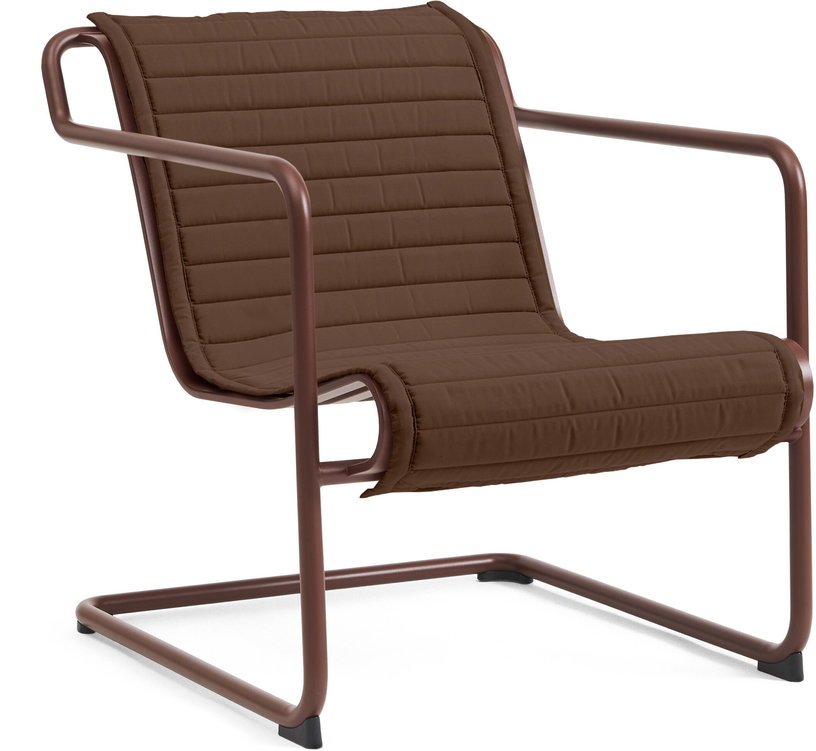 Fauteuil de jardin avec accoudoirs en acier rouge Palissade - HAY - The Cool Republic