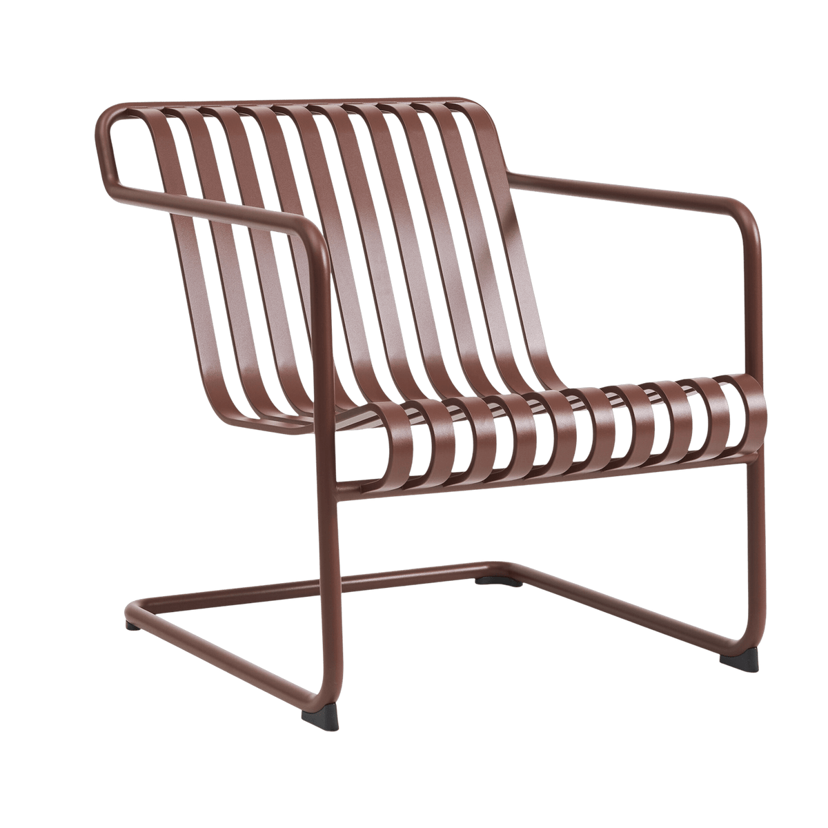 Fauteuil de jardin avec accoudoirs en acier rouge Palissade - HAY - The Cool Republic