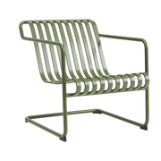 Fauteuil de jardin avec accoudoirs en acier vert olive Palissade - HAY - The Cool Republic