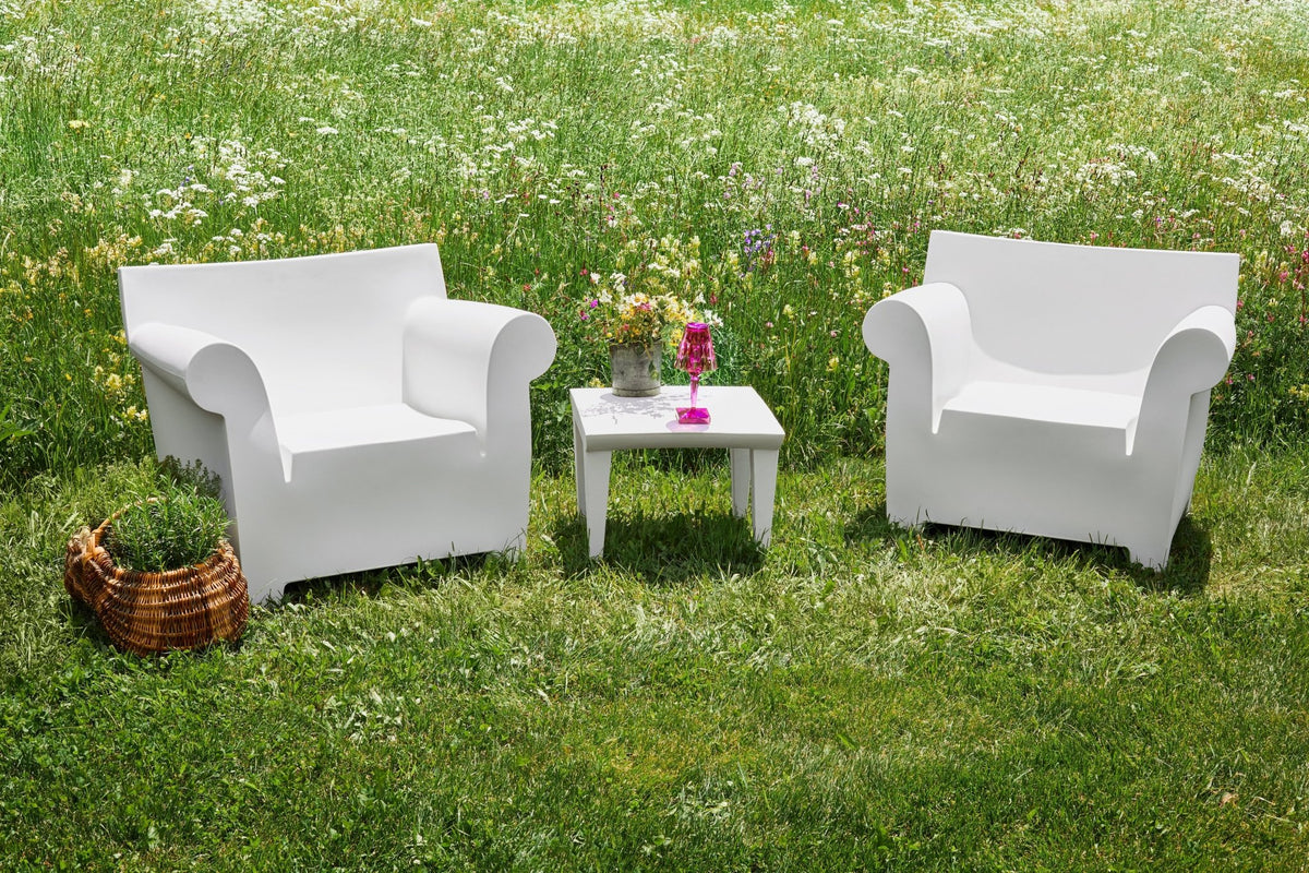 Fauteuil de jardin blanc 102 cm Bubble Club - Kartell - The Cool Republic