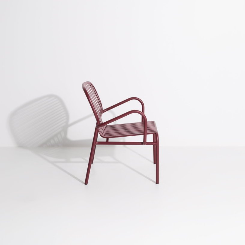Fauteuil de jardin bordeaux Week End - Petite Friture - The Cool Republic