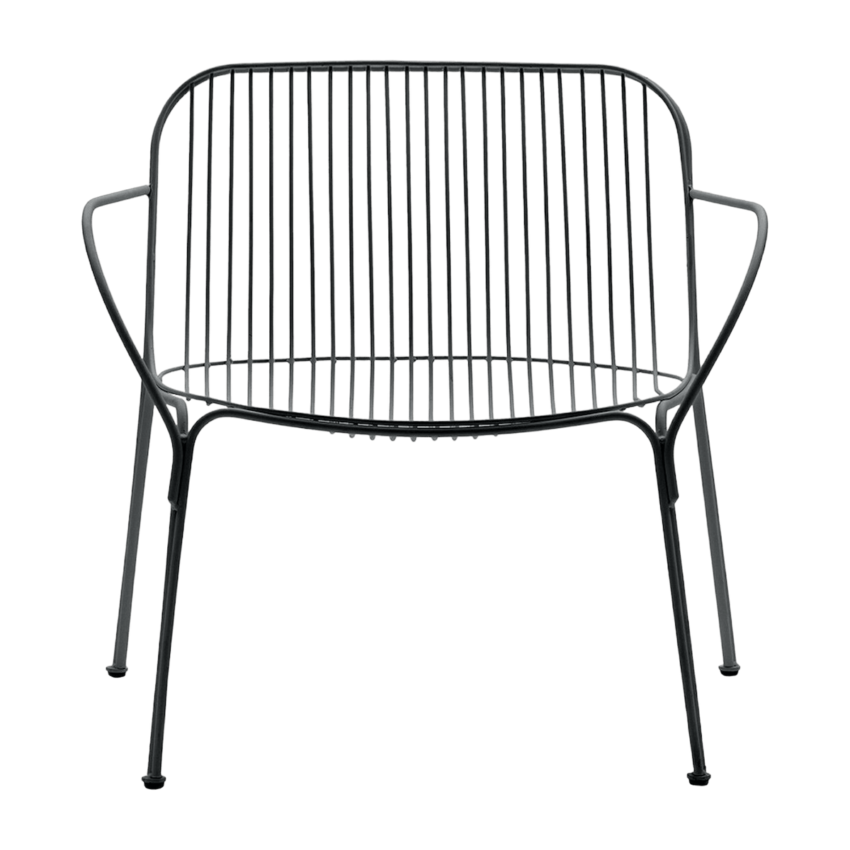 Fauteuil de jardin en acier noir Hiray - Kartell - The Cool Republic