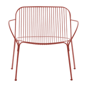 Fauteuil de jardin en acier rouge Hiray - Kartell - The Cool Republic