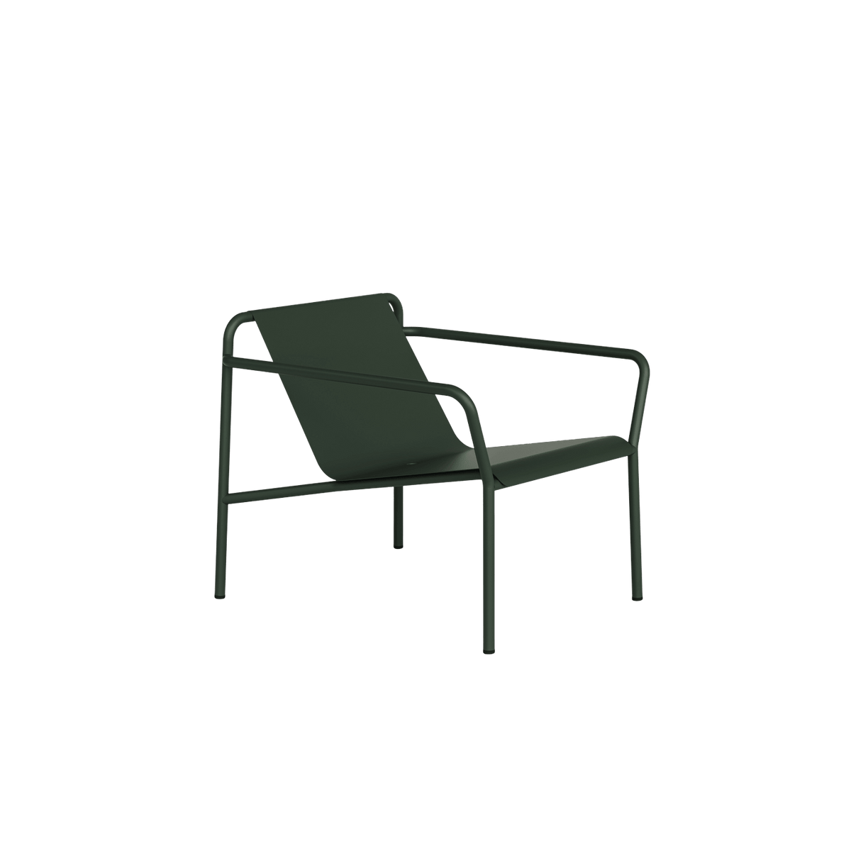 Fauteuil de jardin en acier thermolaqué inoxydable vert forêt 78x67cm Panorama - TIPTOE - The Cool Republic