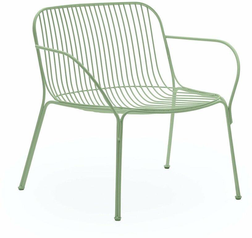 Fauteuil de jardin en acier vert Hiray - Kartell - The Cool Republic