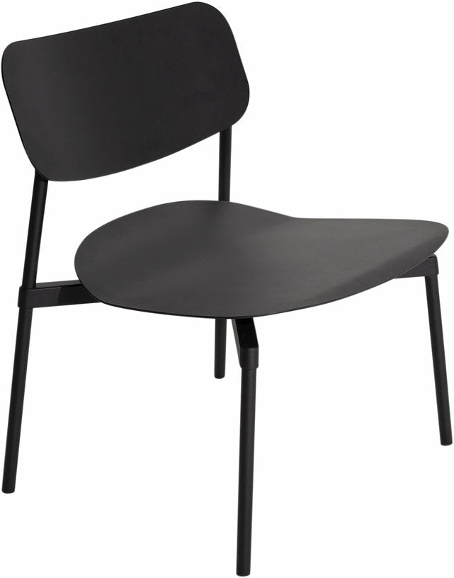 Fauteuil de jardin en métal noir Fromme - Petite friture - The Cool Republic