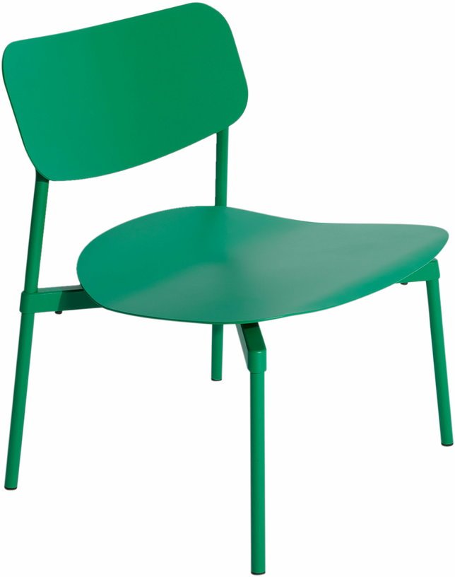 Fauteuil de jardin en métal vert menthe Fromme - Petite friture - The Cool Republic