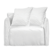 Fauteuil de jardin en tissu blanc Ghost Out 09 - Gervasoni - The Cool Republic