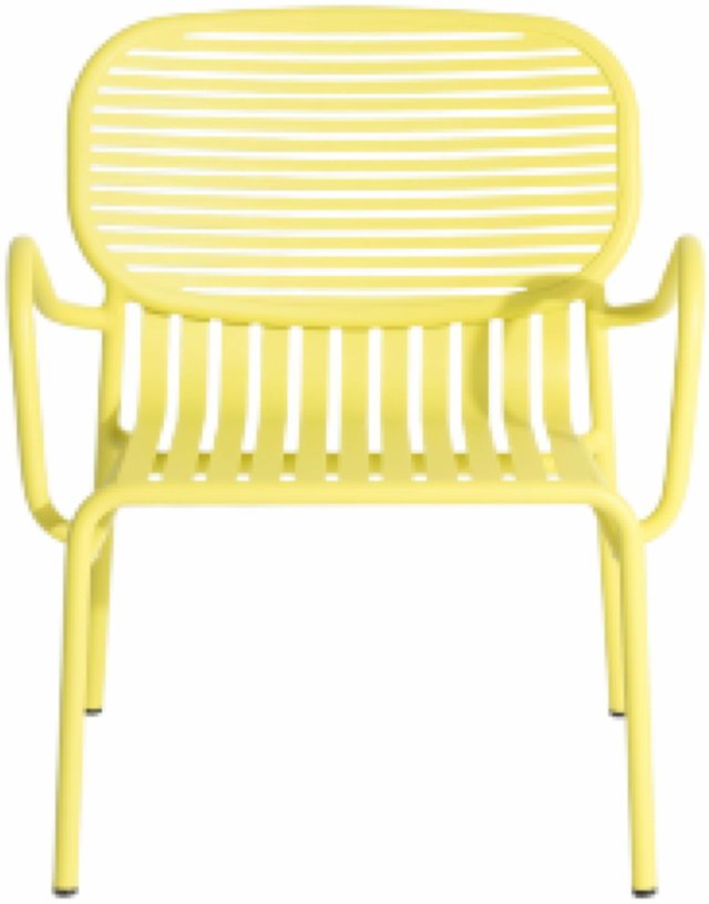 Fauteuil de jardin jaune Week - End - Petite Friture - The Cool Republic