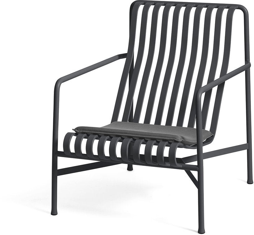 Fauteuil de jardin lounge en métal anthracite 73x88cm Palissade - HAY - The Cool Republic