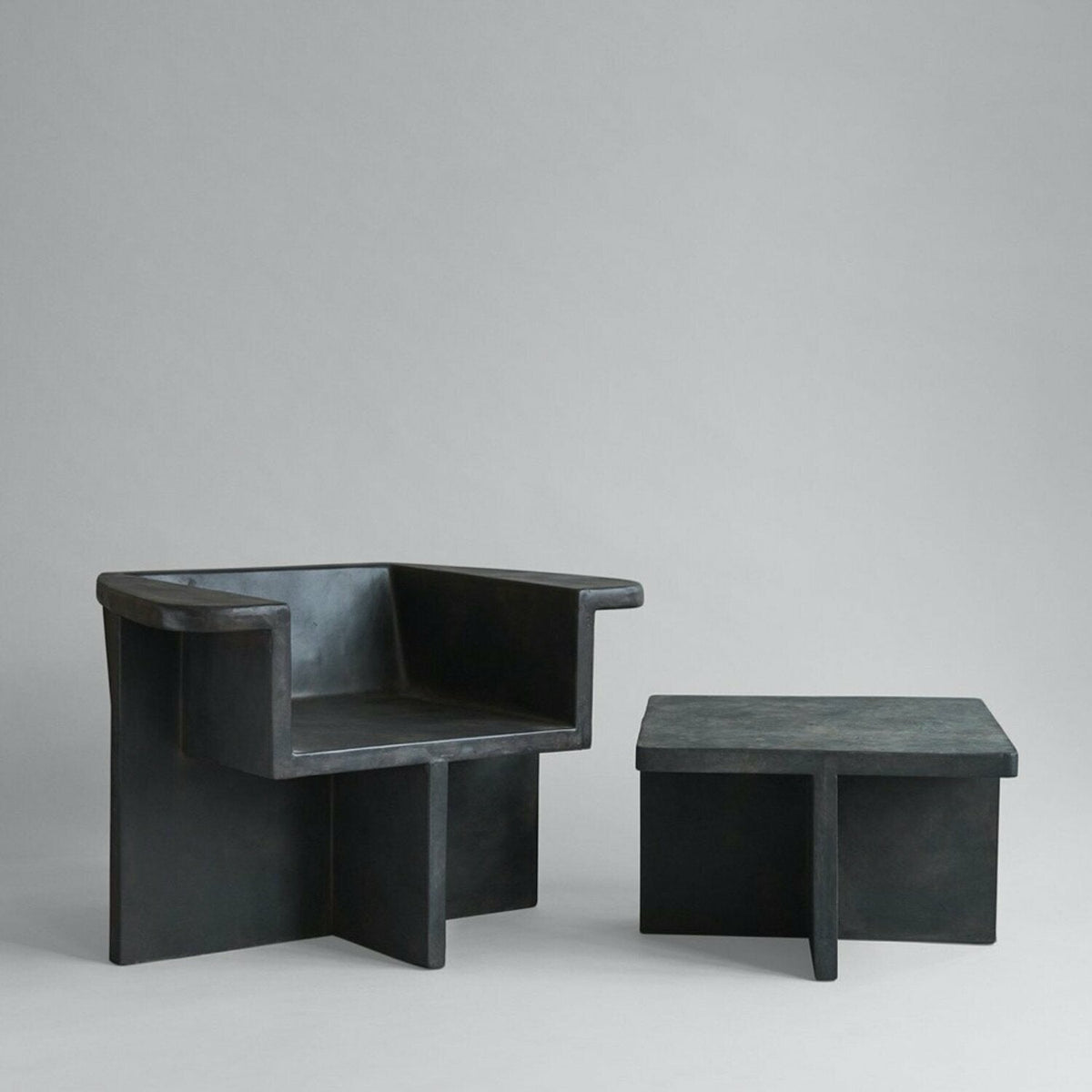 Fauteuil de salon noir Brutus - 101 Copenhagen - The Cool Republic
