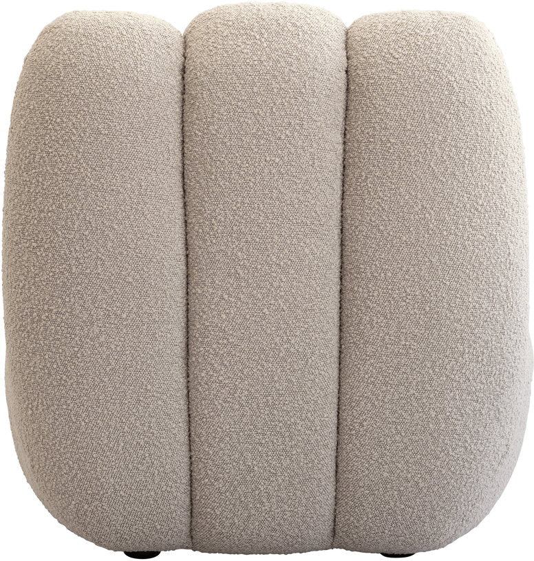Fauteuil design en tissu bouclé beige Toe - 101 COPENHAGEN - The Cool Republic