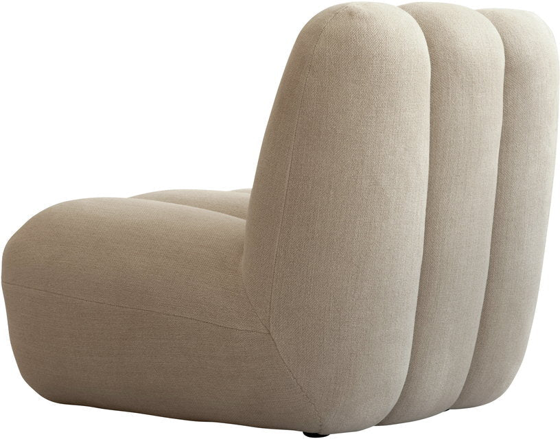 Fauteuil design en tissu lin beige Toe - 101 COPENHAGEN - The Cool Republic