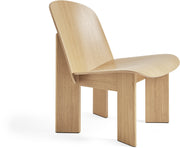 Fauteuil design esprit vintage en chêne naturel Chisel - HAY
