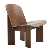Fauteuil design esprit vintage en noyer naturel Chisel - HAY - The Cool Republic
