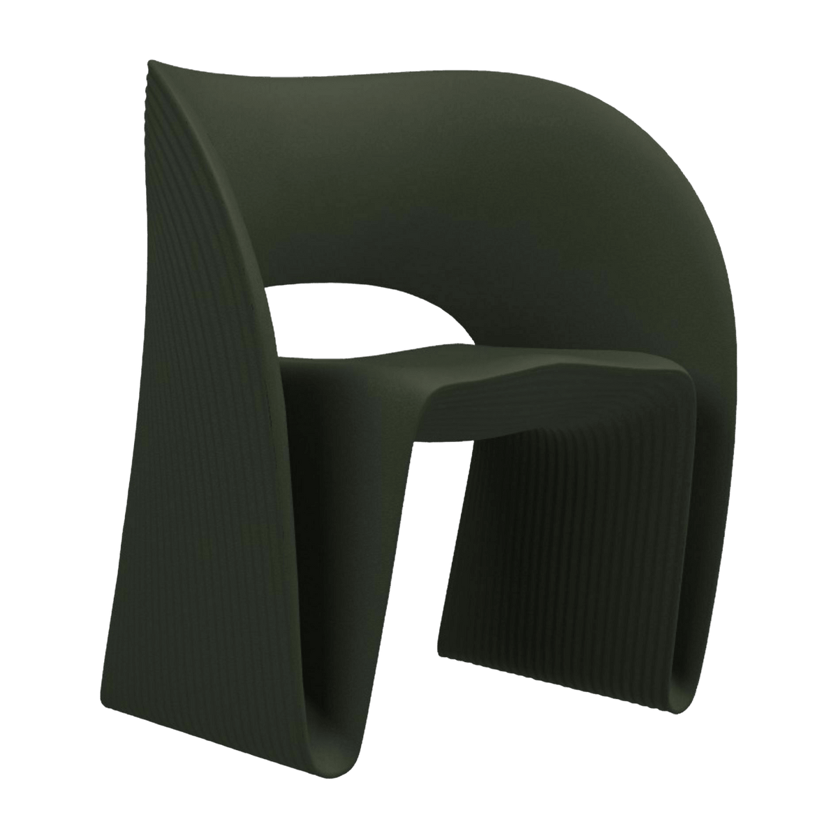 Fauteuil design vert olive Raviolo - Magis - The Cool Republic