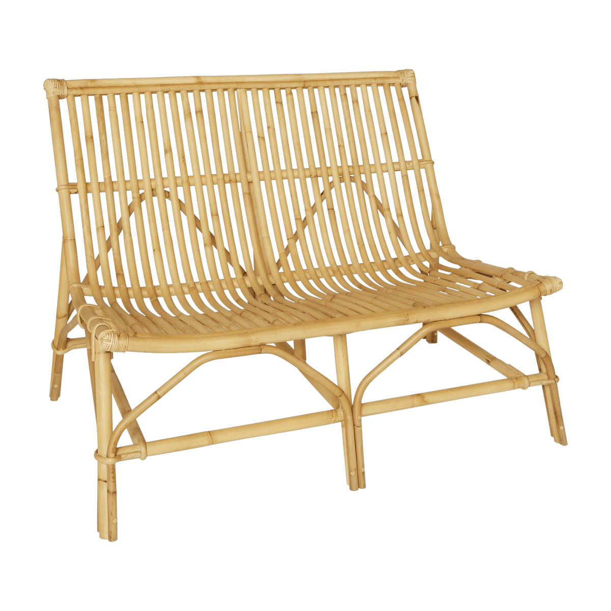David two-seater rattan armchair 80 x 106 x 81 - KOK - The Cool Republic