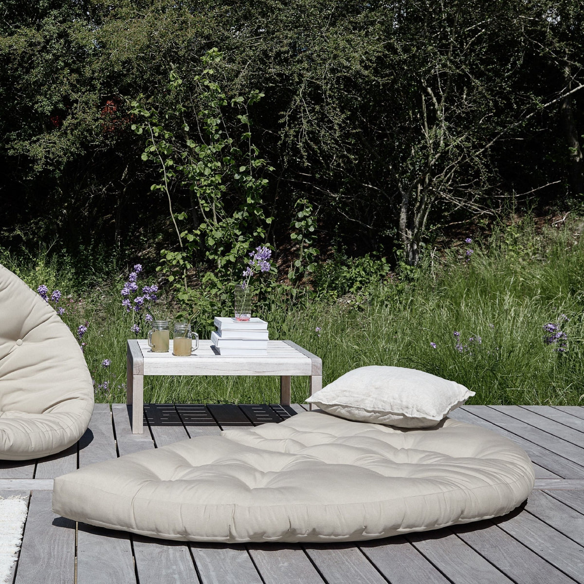 Fauteuil d'extérieur beige Nido - Karup Design - The Cool Republic