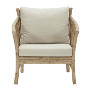 Fauteuil d’extérieur en bambou avec coussins Sedeo - House Doctor - The Cool Republic