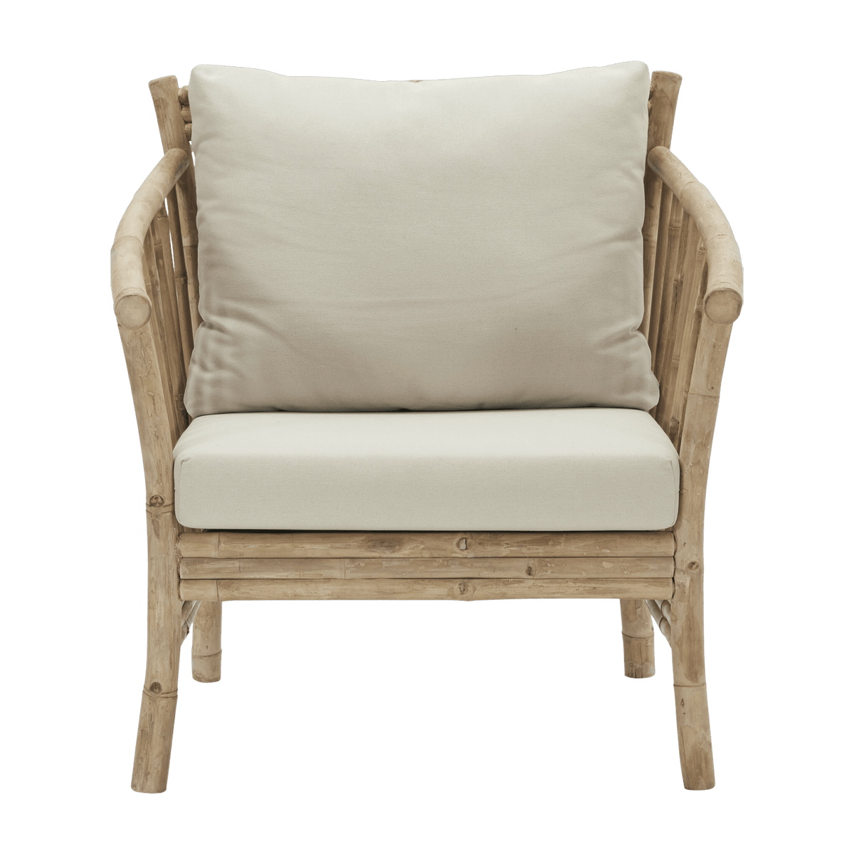 Fauteuil d’extérieur en bambou avec coussins Sedeo - House Doctor - The Cool Republic