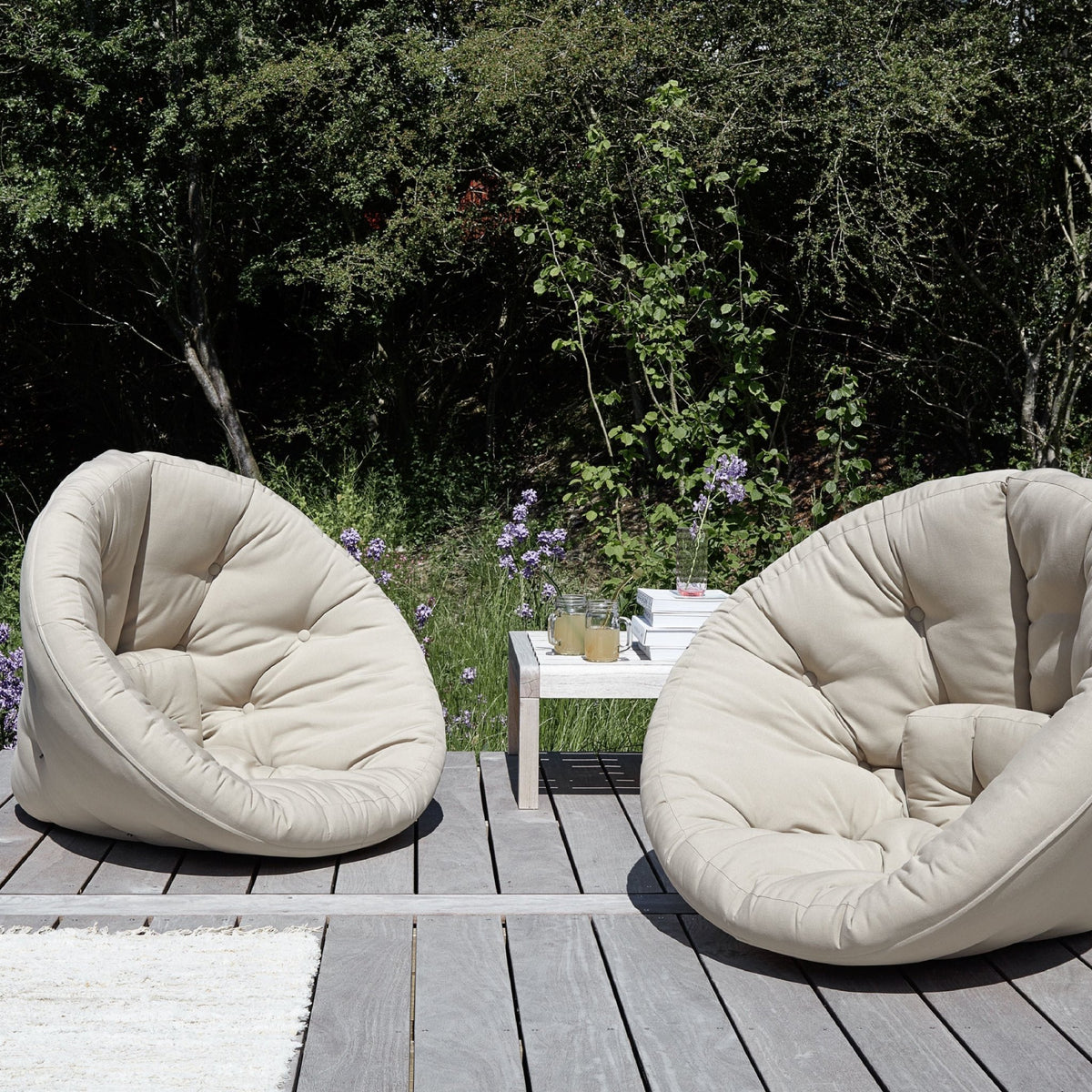 Fauteuil d'extérieur gris Nido - Karup Design - The Cool Republic