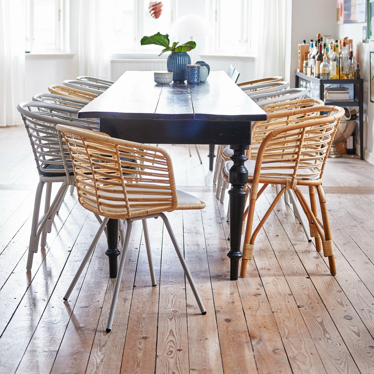 Fauteuil d'intérieur en rotin naturel Blend - Cane-Line - The Cool Republic