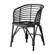 Fauteuil d'intérieur en rotin noir Blend - Cane-Line - The Cool Republic