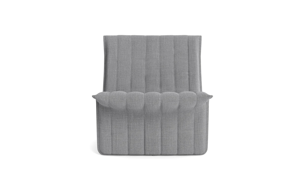 Fauteuil en acier et tissu gris 70x68cm Limit - Normann Copehagen - The Cool Republic