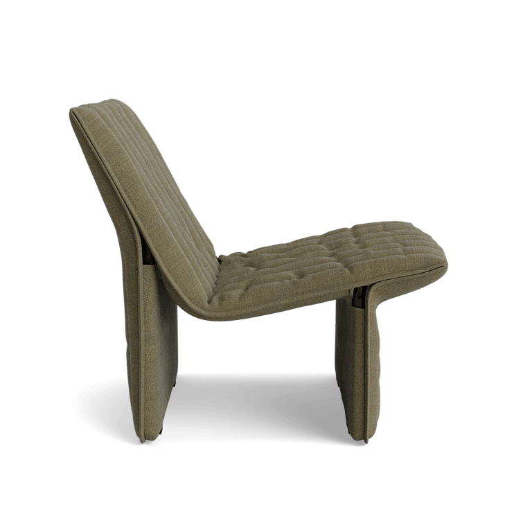 Fauteuil en acier et tissu kaki 70x68cm Limit - Normann Copehagen - The Cool Republic