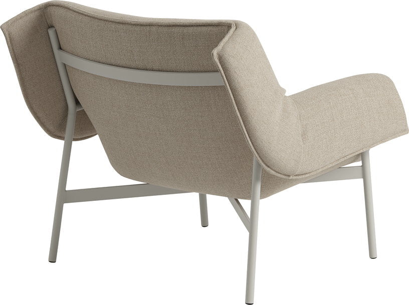 Fauteuil en acier gris 91 x 81 cm Wrap - Muuto - The Cool Republic