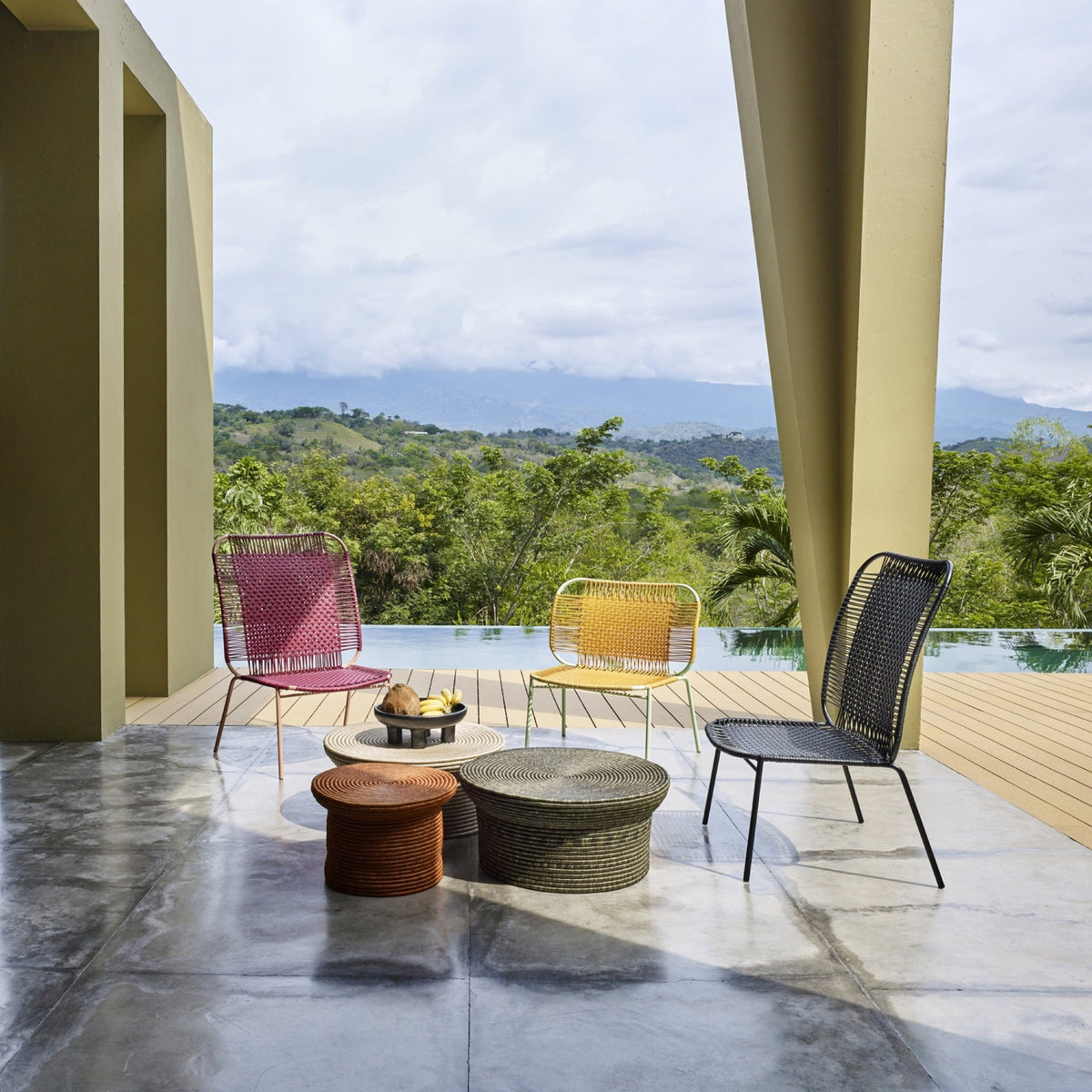 Fauteuil en acier jaune Cielo - Ames - The Cool Republic