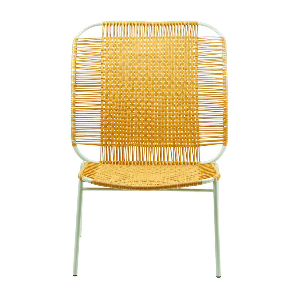 Fauteuil en acier jaune Cielo High - Ames - The Cool Republic