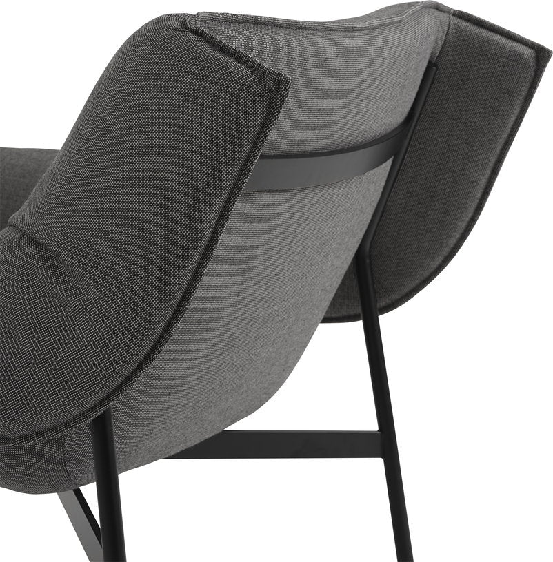 Fauteuil en acier noir 91 x 81 cm Wrap - Muuto - The Cool Republic