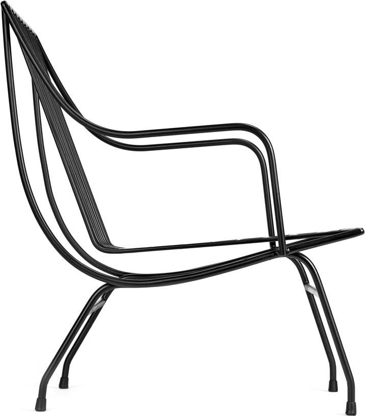 Fauteuil en acier noir avec coussin Stresa - Serax - The Cool Republic