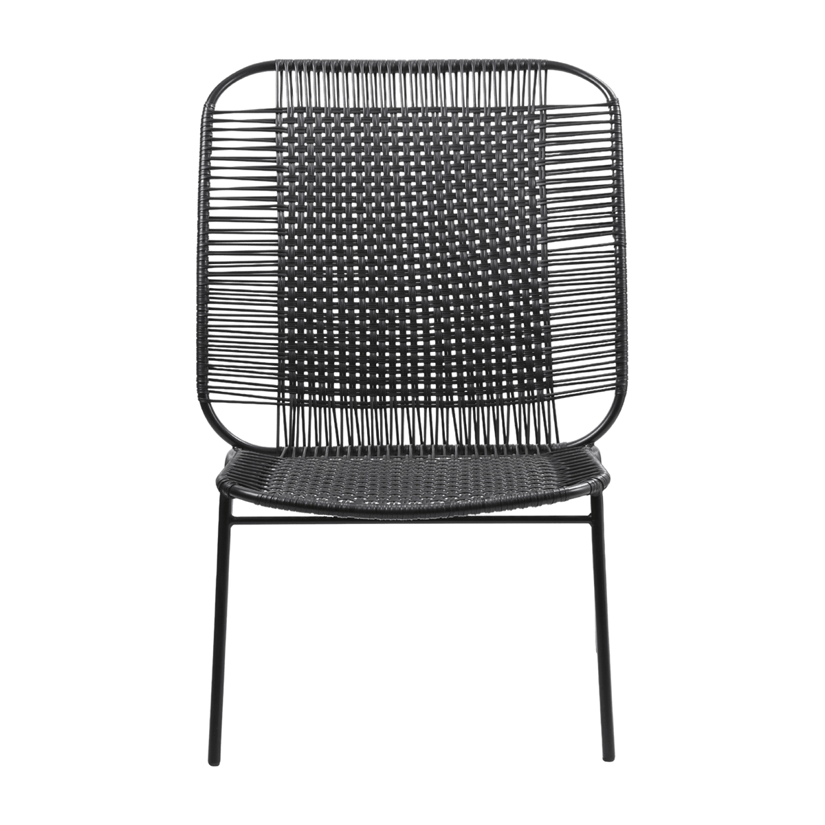 Fauteuil en acier noir Cielo High - Ames - The Cool Republic