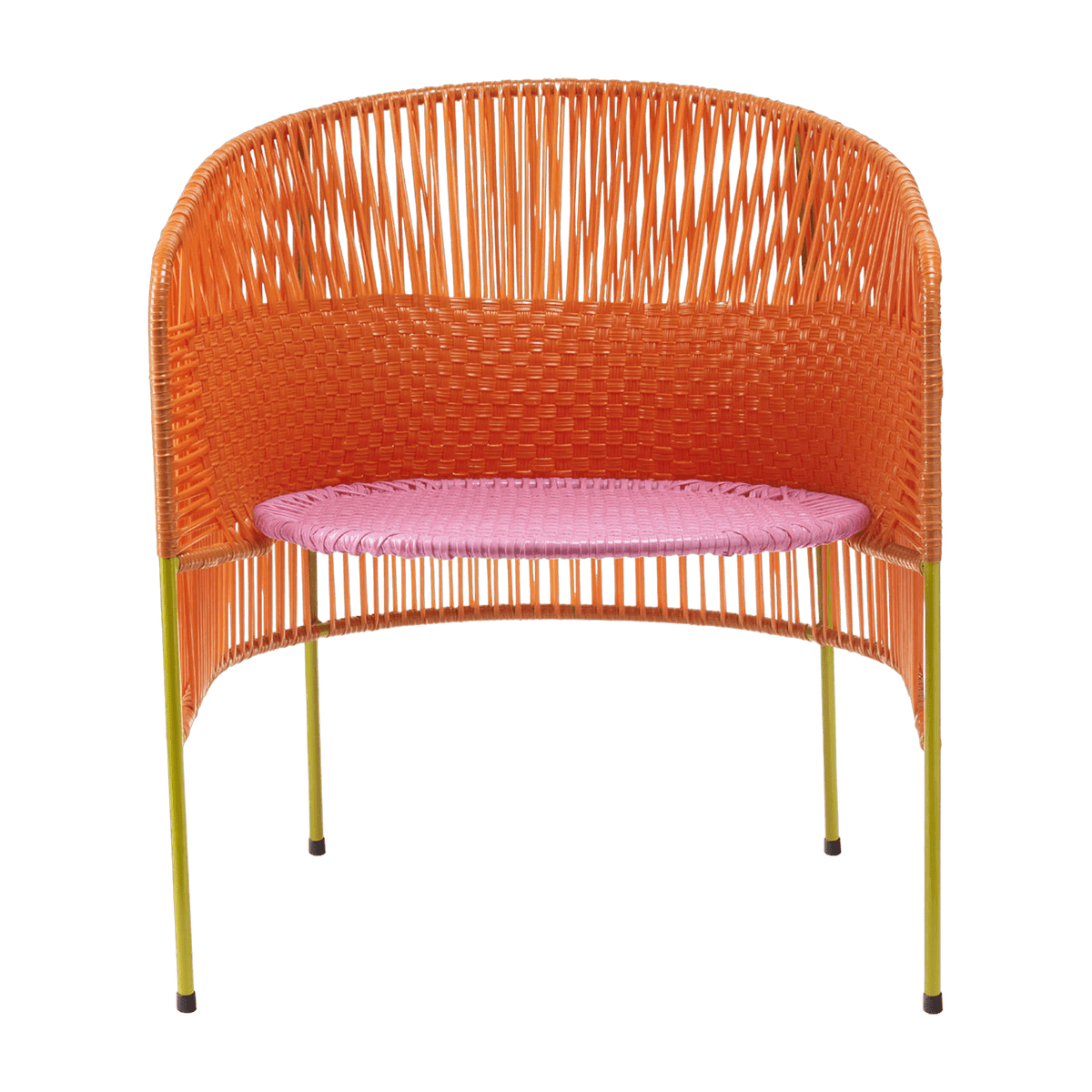 Fauteuil en acier orange Caribe - Ames - The Cool Republic