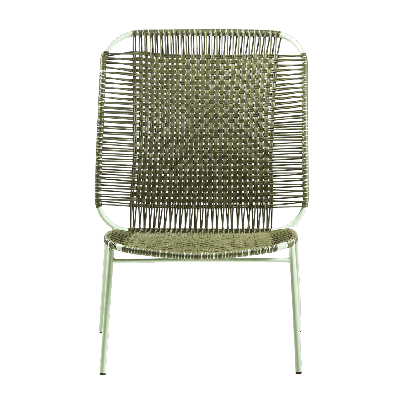 Fauteuil en acier vert Cielo High - Ames - The Cool Republic