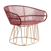 Fauteuil en acier violet Circo - Ames - The Cool Republic