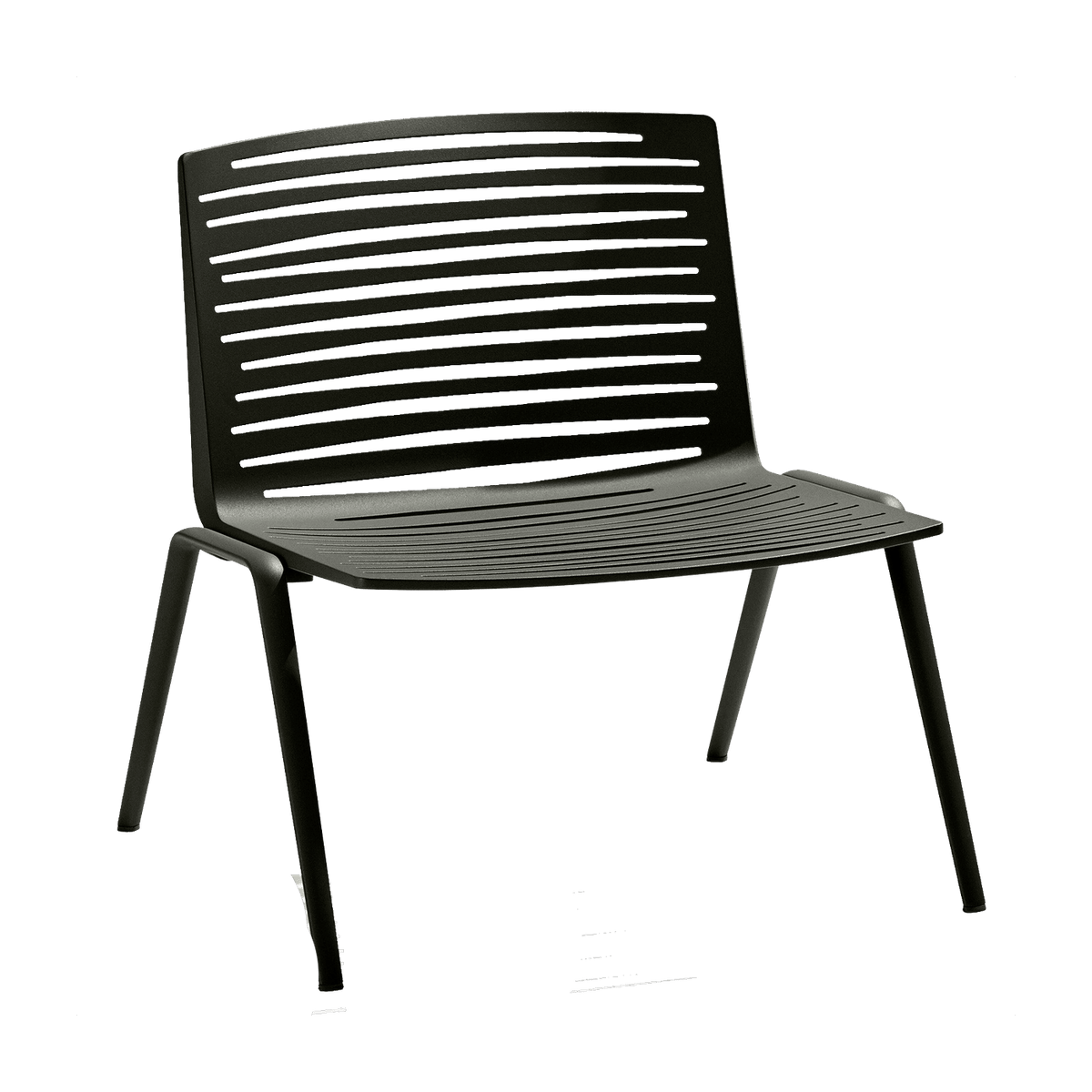 Fauteuil en aluminium noir 65 x 74 cm Zebra - Fast Spa - The Cool Republic