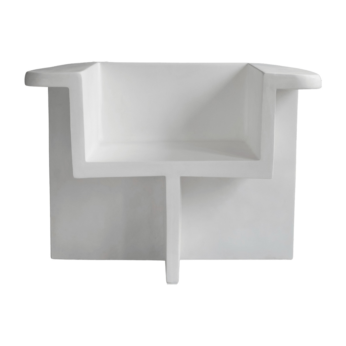 Brutus white fiber concrete armchair - 101 Copenhagen - The Cool Republic
