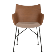 Fauteuil en bois beige Q/Wood - Kartell - The Cool Republic