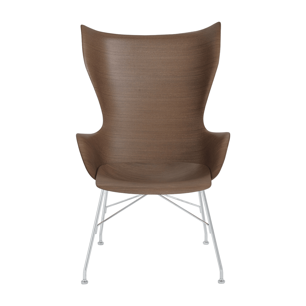 Fauteuil en bois de frêne foncé K/Wood - Kartell - The Cool Republic