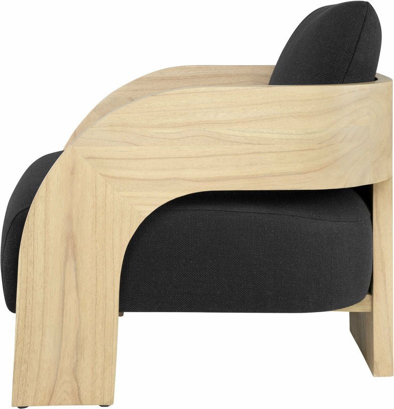 Fauteuil en bois noir et bois Maravi - Versmissen - The Cool Republic