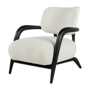 Fauteuil en bois noir Lobi - Versmissen - The Cool Republic