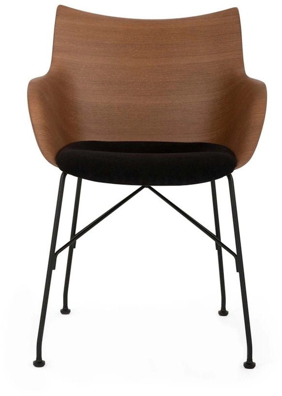 Fauteuil en bois noir Q/Wood - Kartell - The Cool Republic